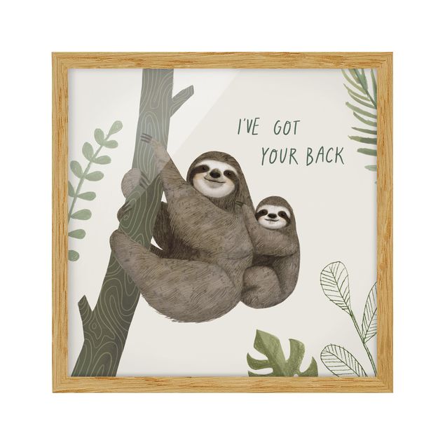 Tavlor ordspråk Sloth Sayings - Back