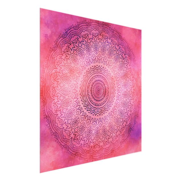 Tavlor mandalas Watercolour Mandala Light Pink Violet
