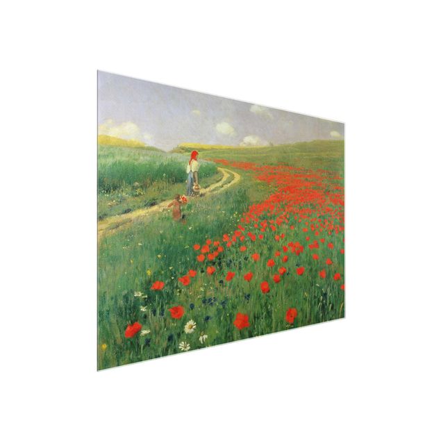 Kök dekoration Pál Szinyei-Merse - Summer Landscape With A Blossoming Poppy