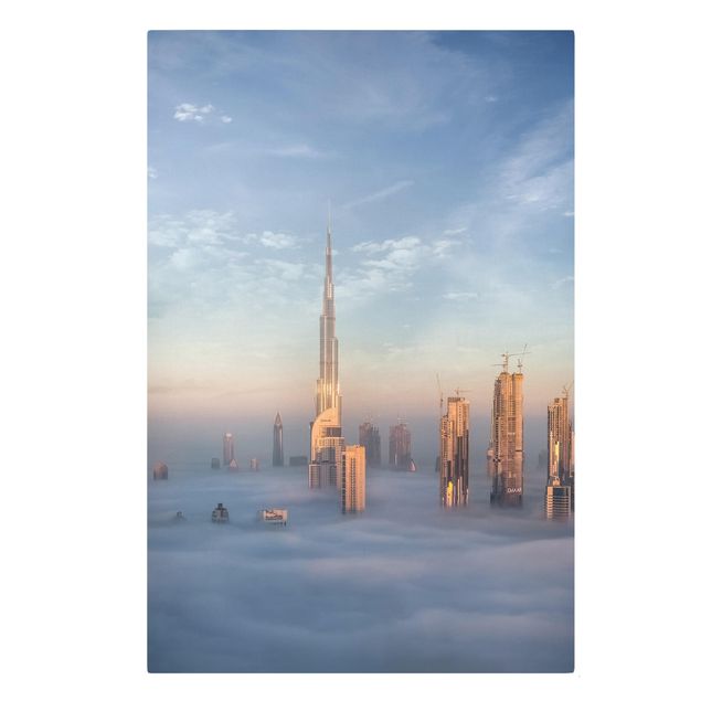 Canvastavlor Arkitektur och Skyline Dubai Above The Clouds