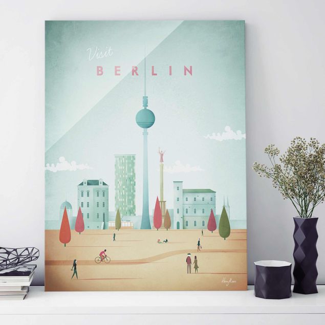 Glastavlor Berlin Travel Poster - Berlin