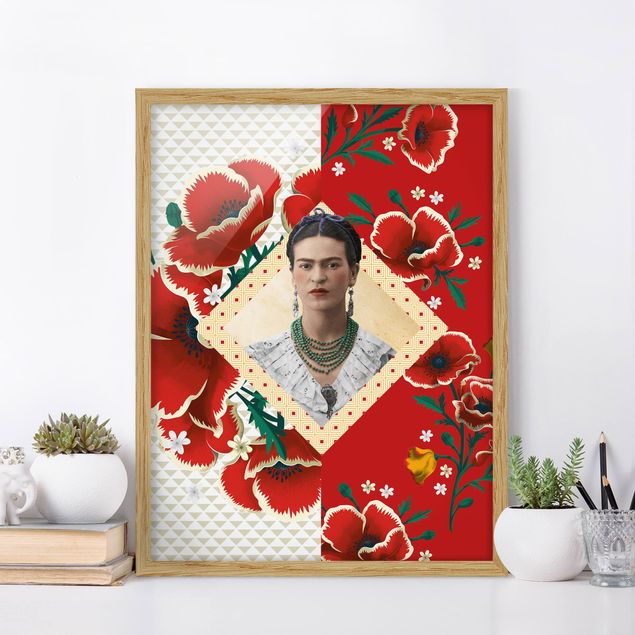 Tavlor vallmor Frida Kahlo - Poppies