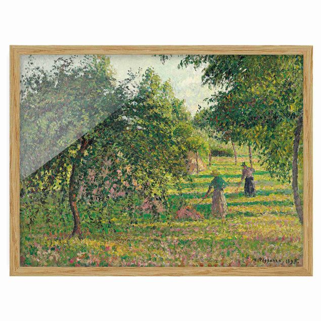 Konststilar Pointillism Camille Pissarro - Apple Trees And Tedders, Eragny