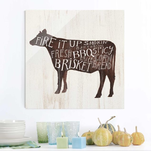 Kök dekoration Farm BBQ - Cow
