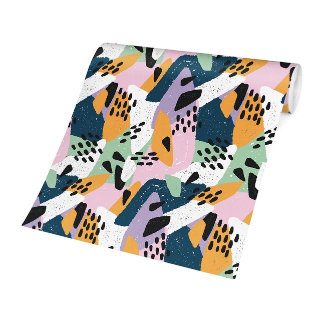 Tapeter Vividly Colourful Pattern With Dots