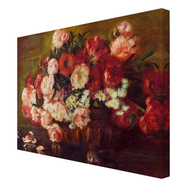 Canvastavlor blommor  Auguste Renoir - Still Life With Peonies