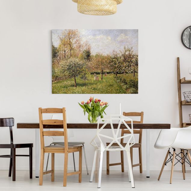 Konststilar Impressionism Camille Pissarro - Spring In Eragny