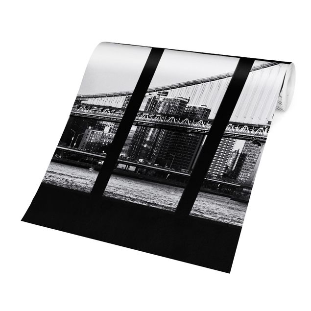 Tapeter modernt Window Bridges New York