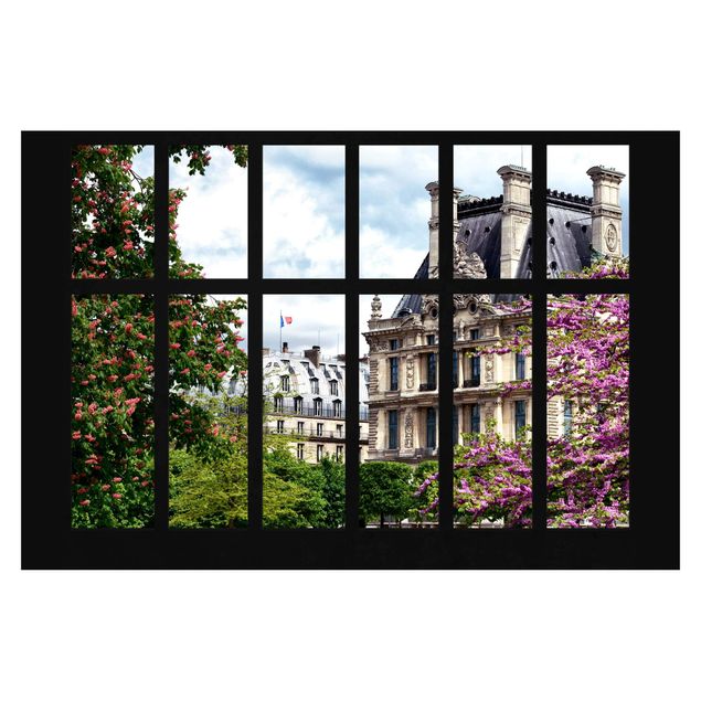 Tapeter Window Spring II Paris