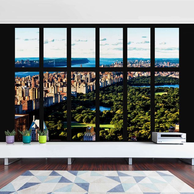 Fototapeter arkitektur och skyline Window View New York's Central Park