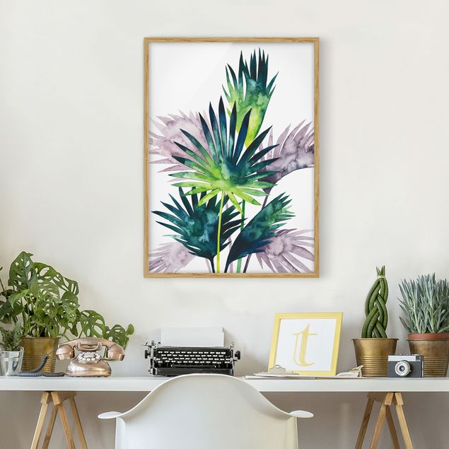 Tavlor blommor Exotic Foliage - Fan Palm