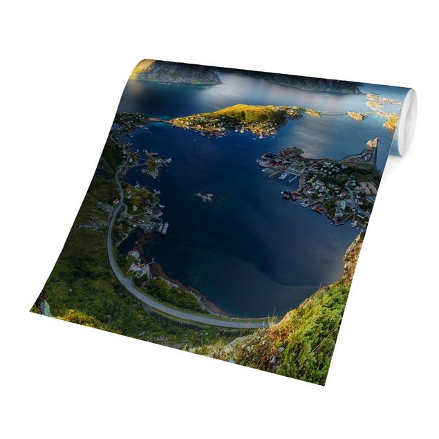Fototapeter stränder Fjord View In Reinebringen