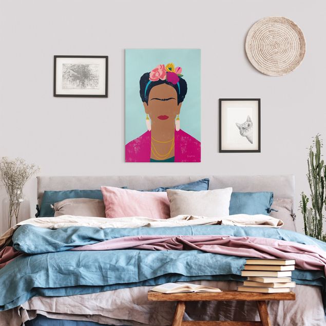 Tavlor porträtt Frida Collage