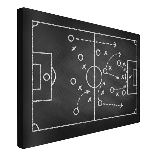 Tavlor sport Football Strategy On Blackboard