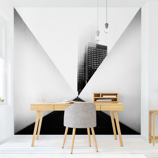 Kök dekoration Geometrical Architecture Study Black And White