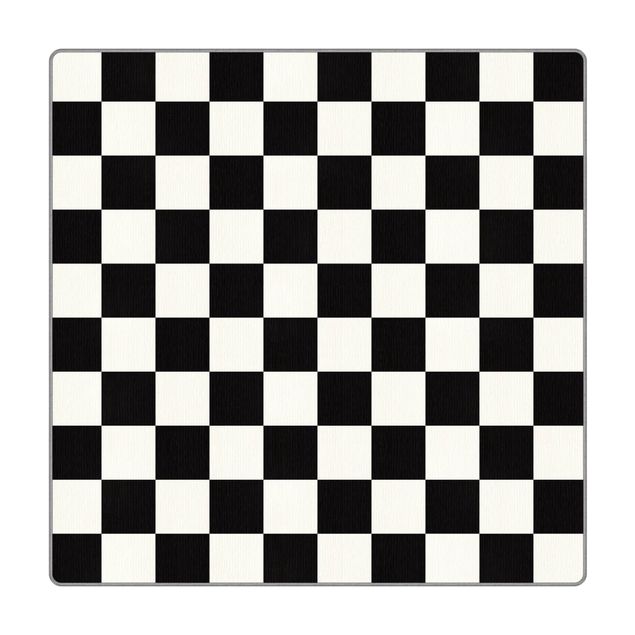 Mattor - Geometrical Pattern Chessboard Black And White