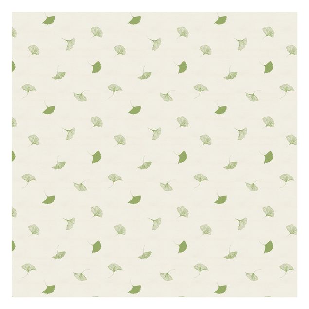 Tapeter Gingko Leaf Pattern In Green