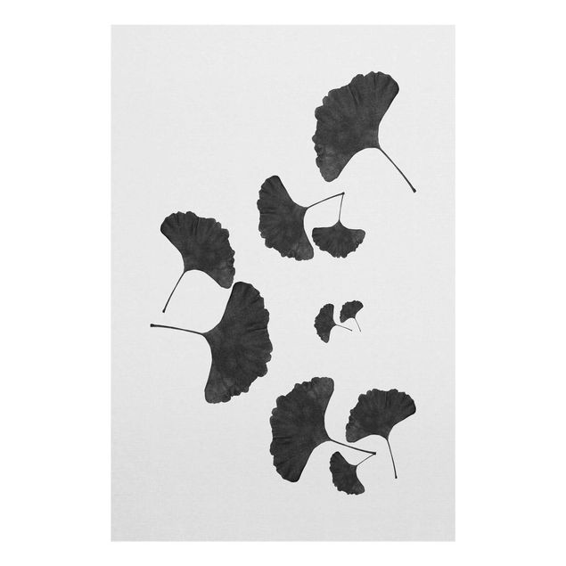 Tavlor svart och vitt Ginkgo Composition In Black And White