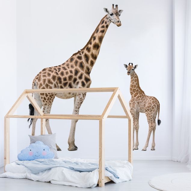 Inredning av barnrum Giraffe Mother And Child