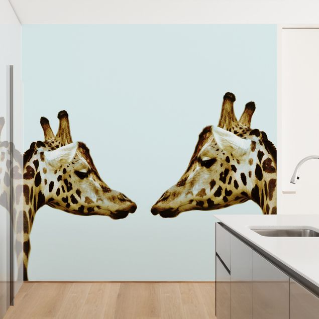 Fototapeter giraffer Giraffes In Love