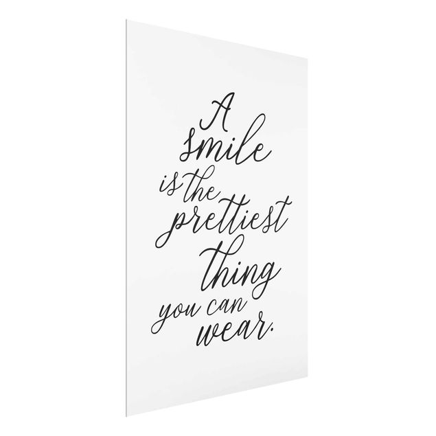 Tavlor ordspråk A Smile Is The Prettiest Thing