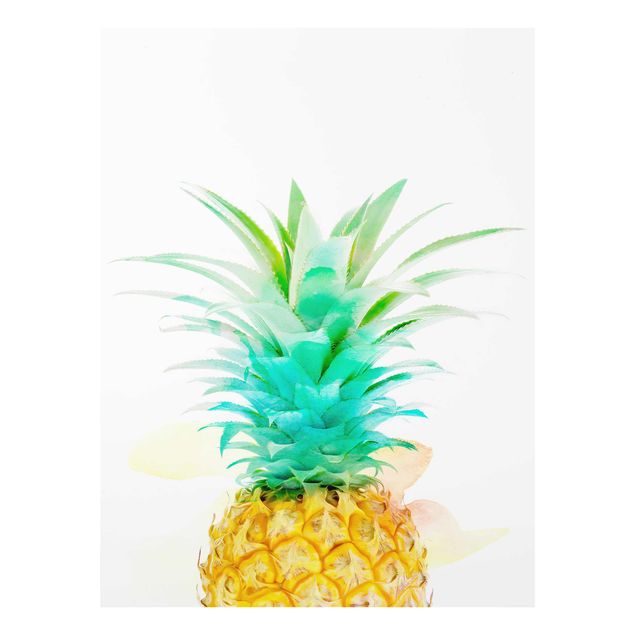 Tavlor gul Pineapple Watercolour