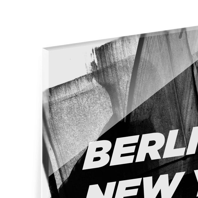 Glastavlor arkitektur och skyline Berlin New York London