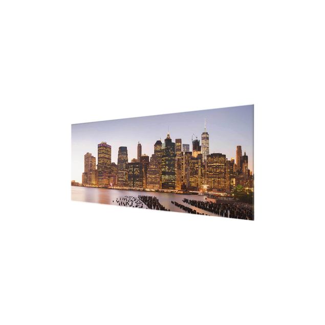 Tavlor modernt View Of Manhattan Skyline