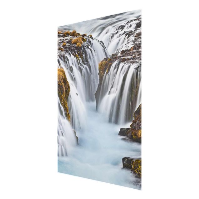 Tavlor modernt Brúarfoss Waterfall In Iceland