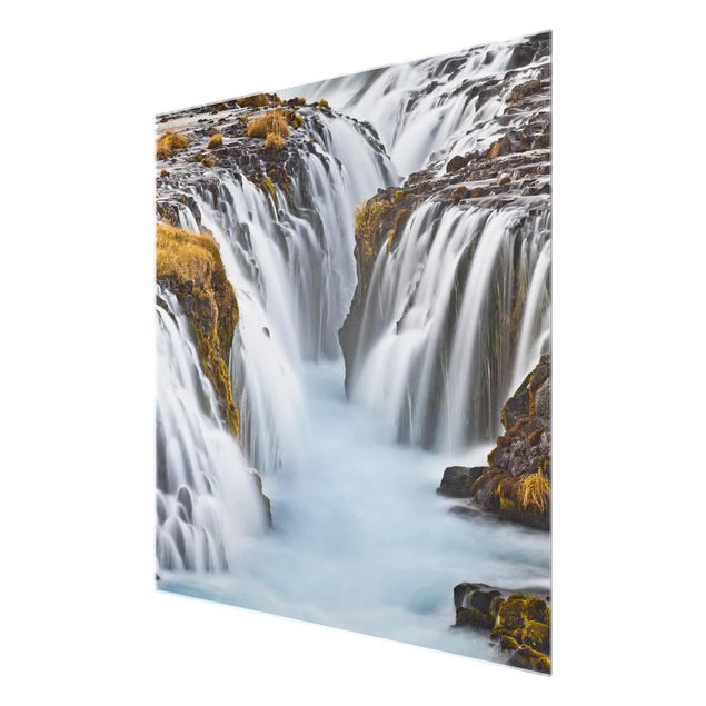 Tavlor modernt Brúarfoss Waterfall In Iceland