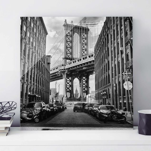 Glastavlor New York Manhattan Bridge In America