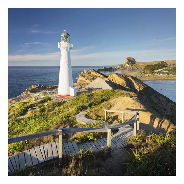 Glastavlor landskap Castle Point Lighthouse New Zealand