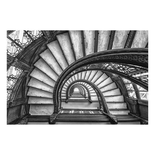 Tavlor svart och vitt Chicago Staircase