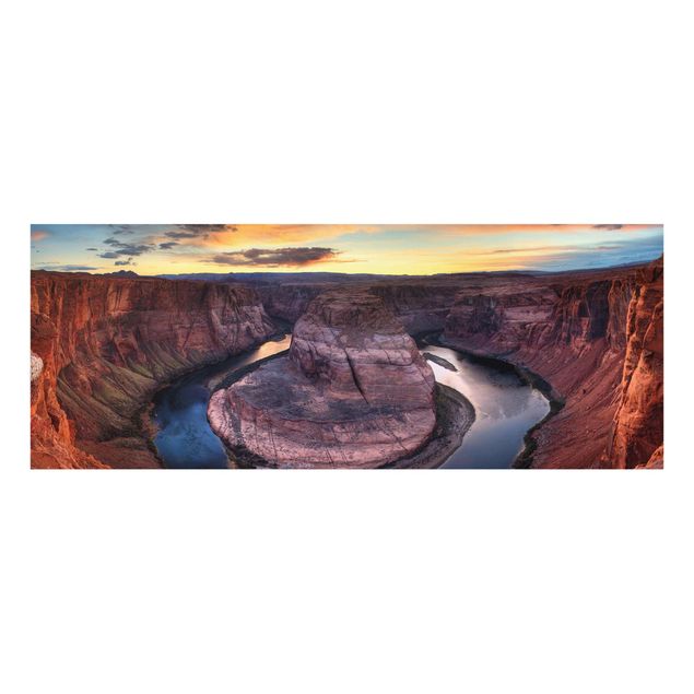 Glastavlor landskap Colorado River Glen Canyon