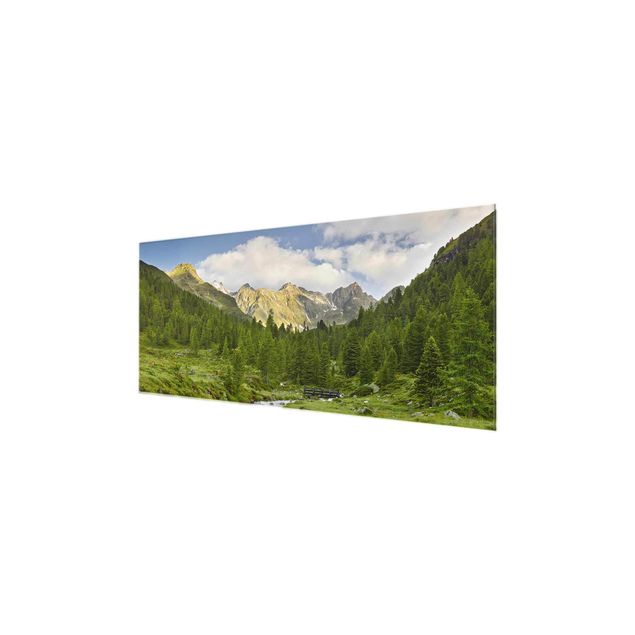 Glastavlor landskap Debanttal Hohe Tauern National Park