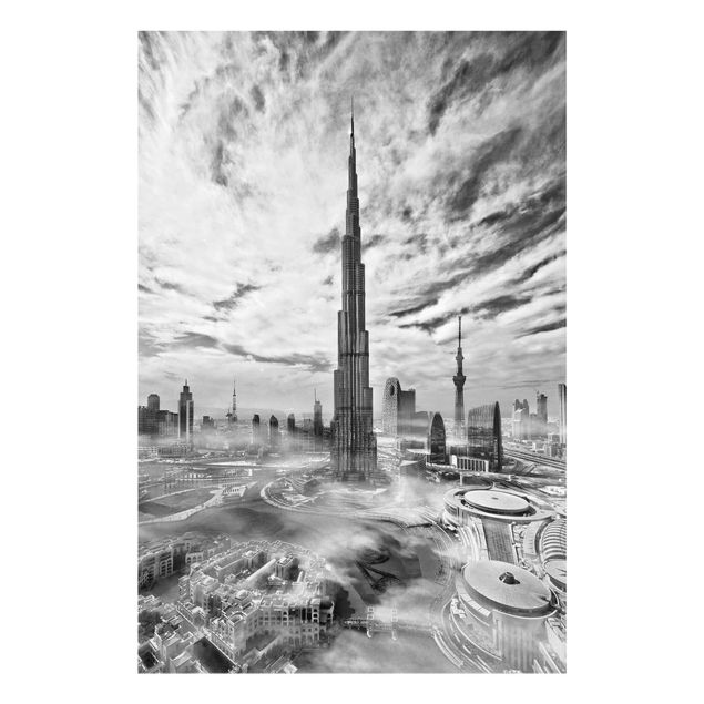 Tavlor arkitektur och skyline Dubai Super Skyline