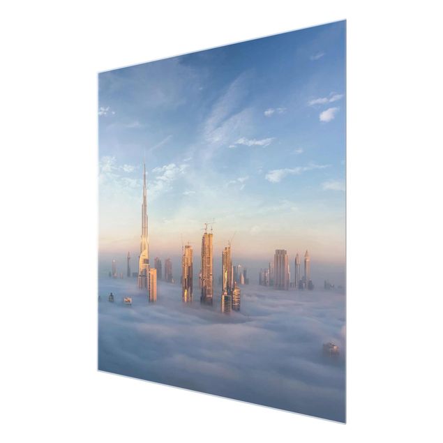 Tavlor blå Dubai Above The Clouds