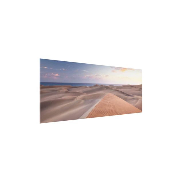 Glastavlor landskap View Of Dunes