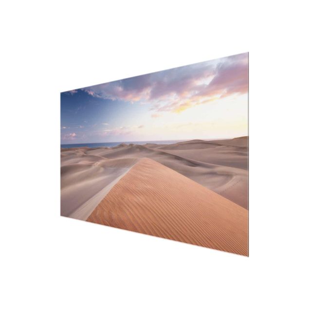 Glastavlor landskap View Of Dunes