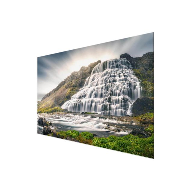 Tavlor modernt Dynjandi Waterfall