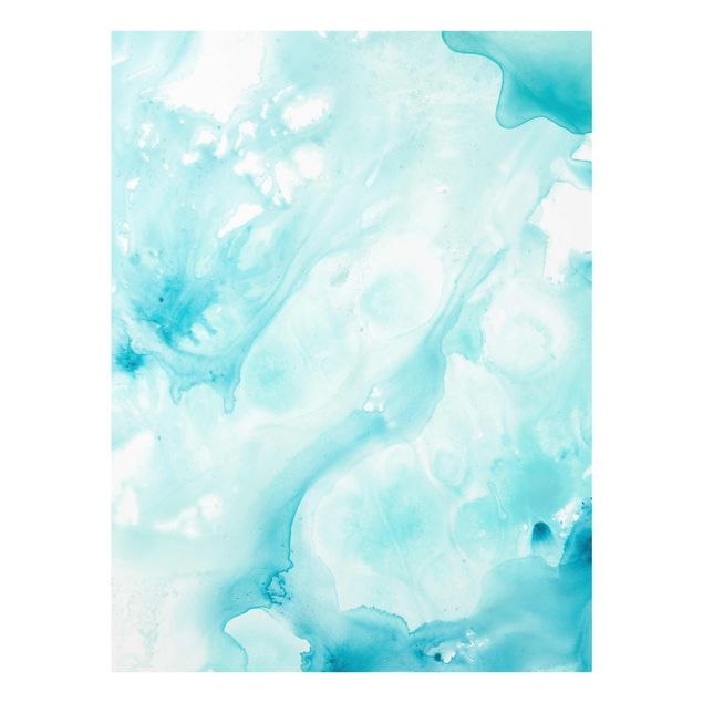 Tavlor Emulsion In White And Turquoise I