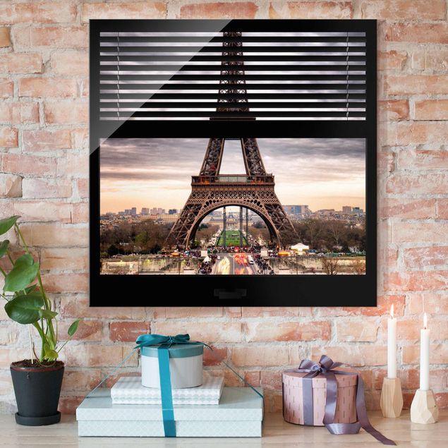 Kök dekoration Window Blinds View - Eiffel Tower Paris