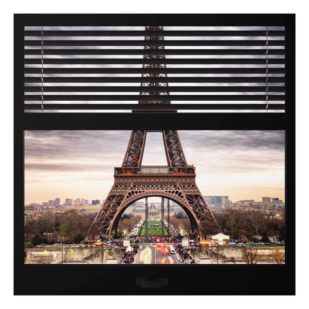 Tavlor arkitektur och skyline Window Blinds View - Eiffel Tower Paris