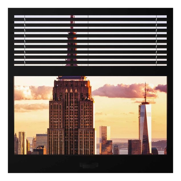 Tavlor arkitektur och skyline Window View Blind - Empire State Building New York