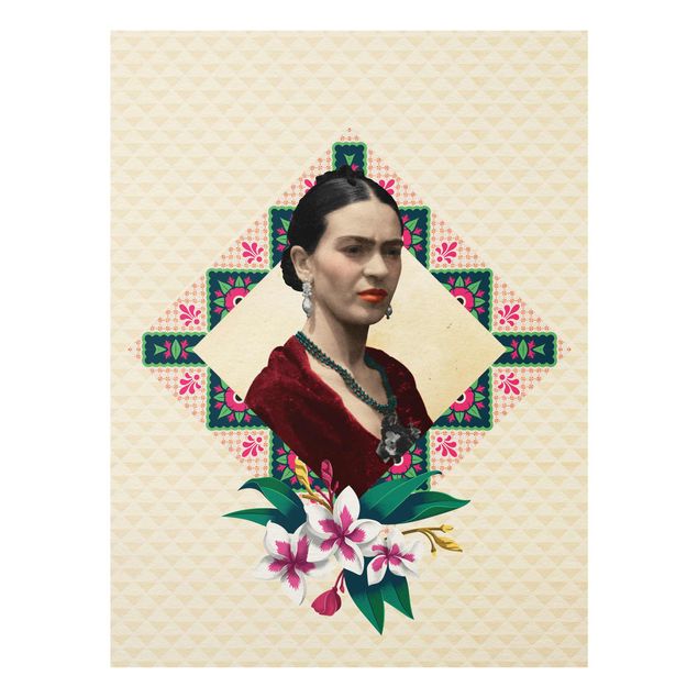 Tavlor blommor  Frida Kahlo - Flowers And Geometry
