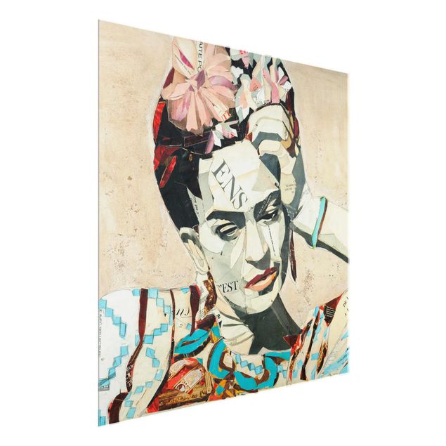 Tavlor porträtt Frida Kahlo - Collage No.1
