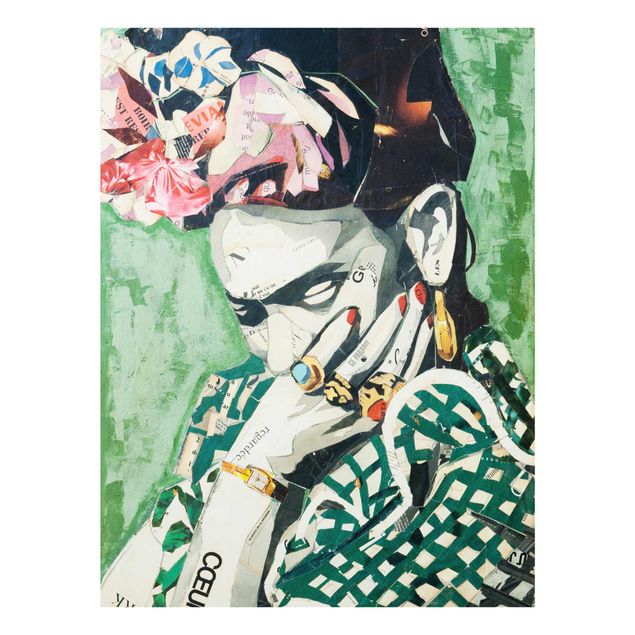 Tavlor modernt Frida Kahlo - Collage No.3