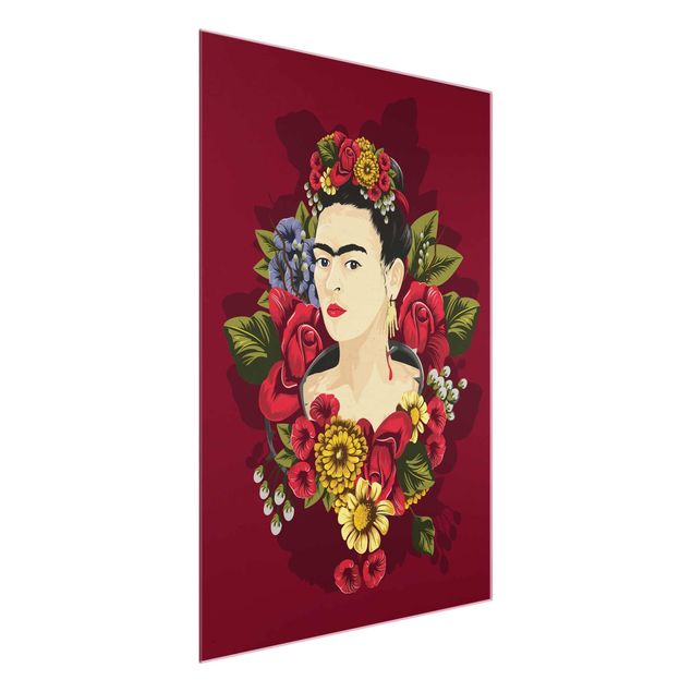 Glastavlor blommor  Frida Kahlo - Roses