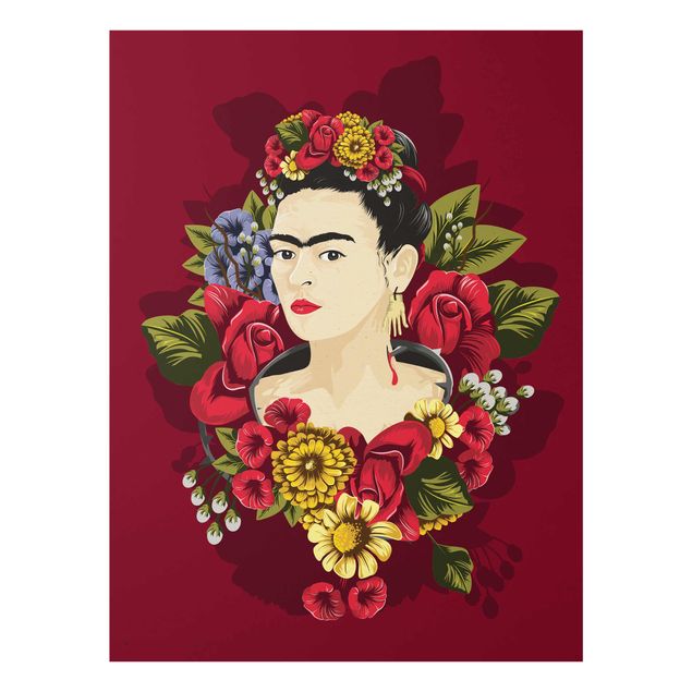 Tavlor blommor Frida Kahlo - Roses
