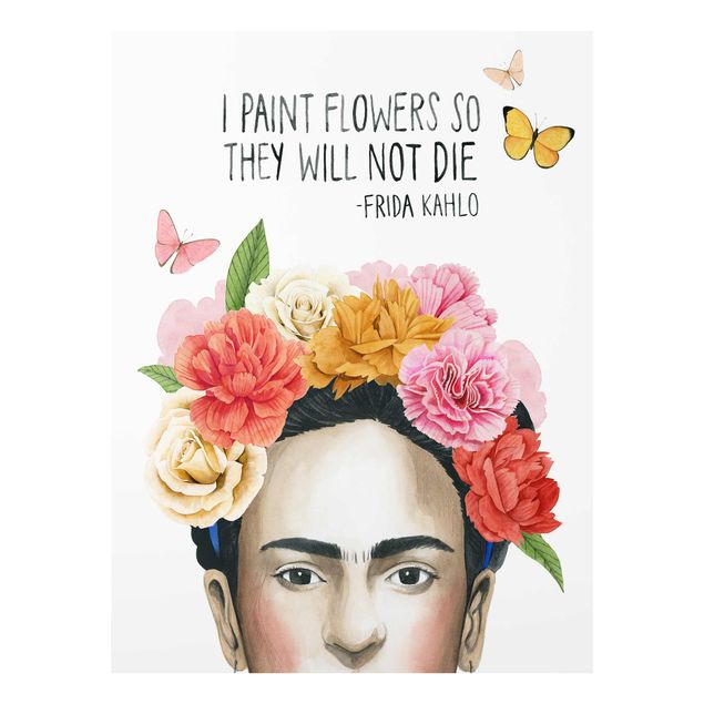 Tavlor färgglada Frida's Thoughts - Flowers